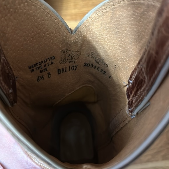 Justin Bri Boots size 6.5 - Picture 9 of 9